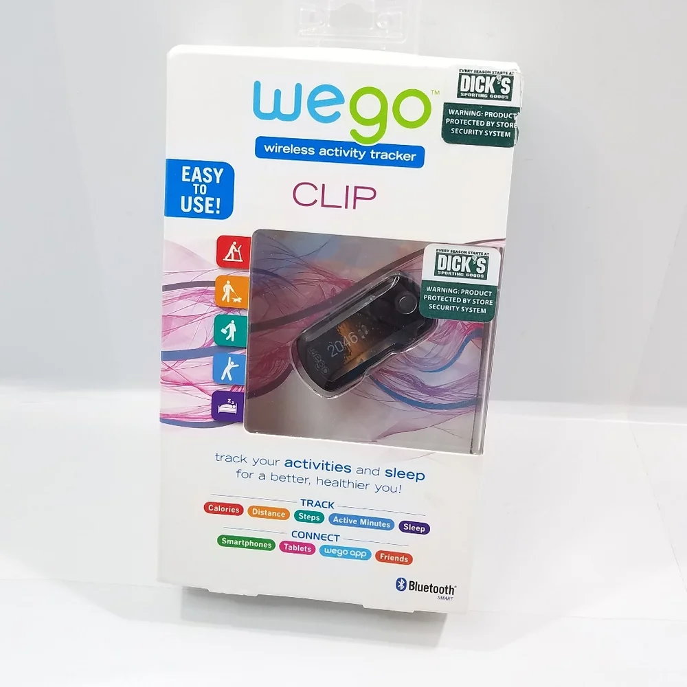 WE GO 24 HOUR WIRELESS ACTIVITY AND SLEEP TRACKER CLIP NIB